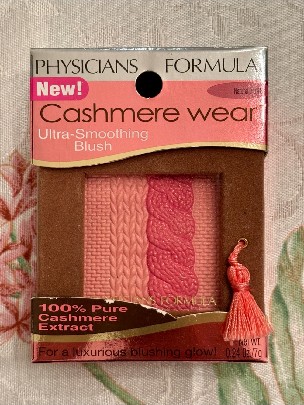Physicians Formula Cashmere Wear Ultra-Smoothing Blush Natural Compact Brush NIB